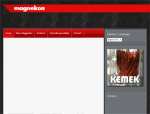 Tablet Screenshot of magnekon.com